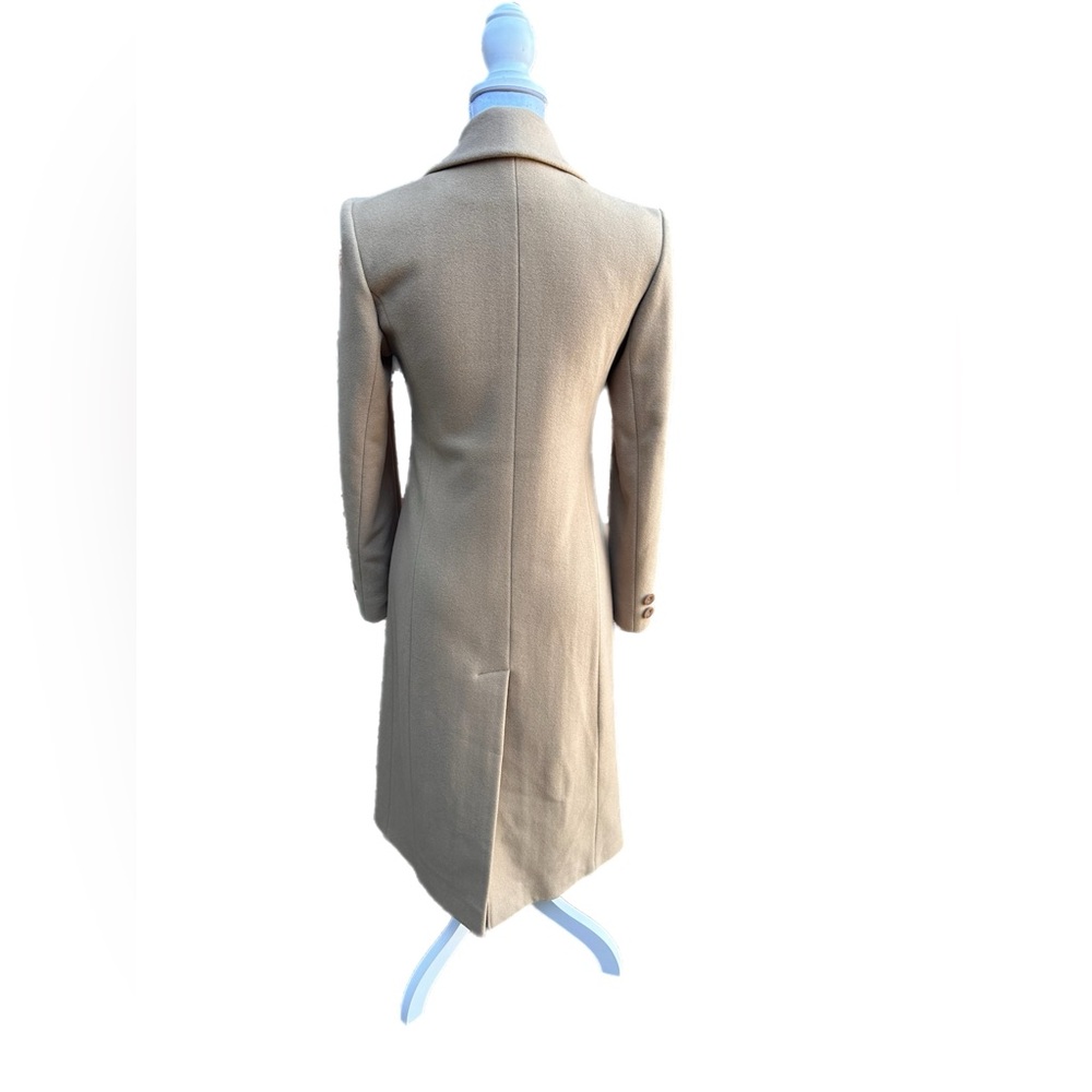 Vintage Jones New York Full Length Wool Cashmere Blend Coat in Camel -2P - Picture 3 of 9